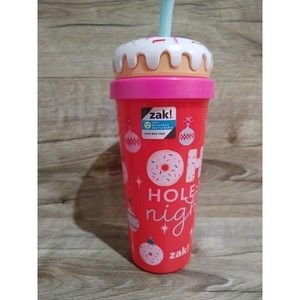 Zak 18oz Hole-y Night Doughnut Christmas Tumbler